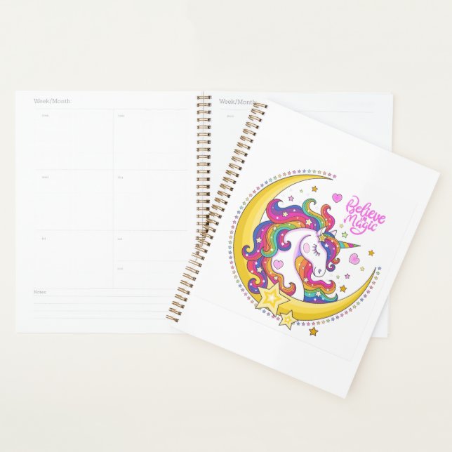 Unicorn Magic Planner (Devant avec enveloppe)
