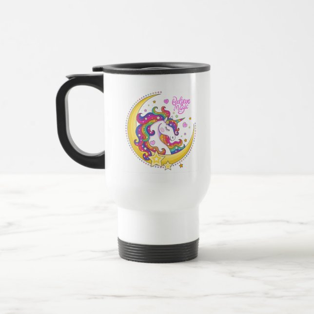 Unicorn Magic Travel Mug (Gauche)