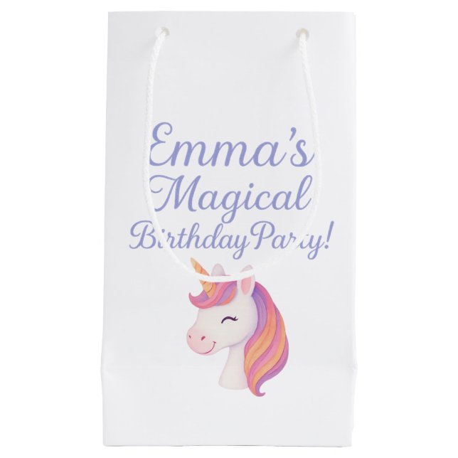 Unicorn Magical Party Favoriser le sac (Devant)
