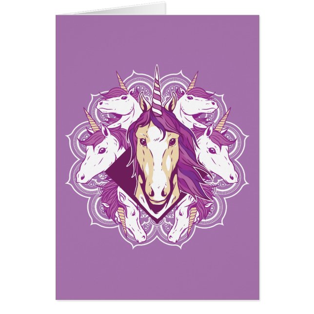 Unicorn Mandala, Anniversaire (Devant)