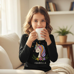 Unicorn mignon Whimsical Girl Nom personnalisé