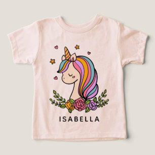 Unicorn mignon Whimsical Girl Nom personnalisé