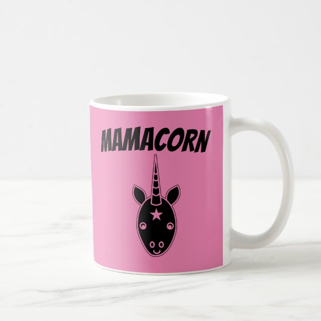 UNICORN MOM MAMACORN CAFÉ MUGS CUPS (Droite)