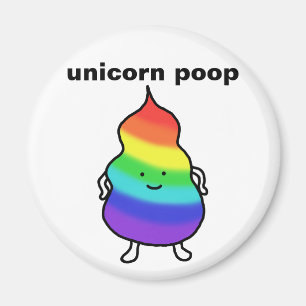 Unicorn Poop Drôle Aimant Cute Rainbow Poop Plaisa
