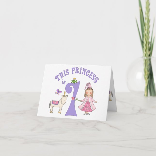 Unicorn Princess 1st Birthday Fill-in Invitation (Devant)