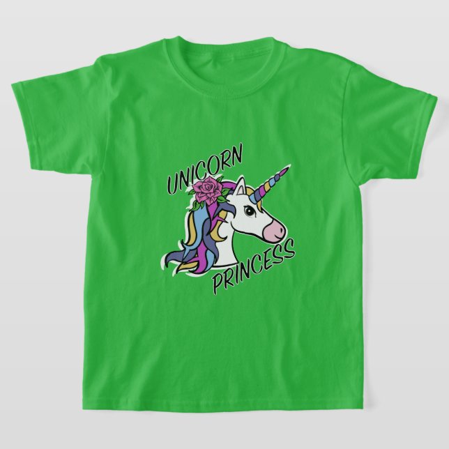 Unicorn Princess Design - T-shirt de base pour fil (Poser)
