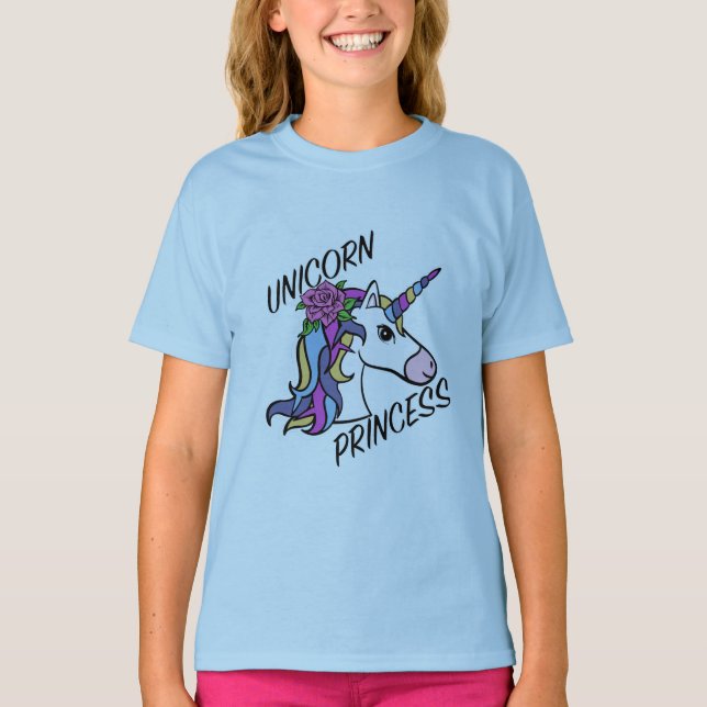 Unicorn Princess Design - T-shirt de base pour fil (Devant)