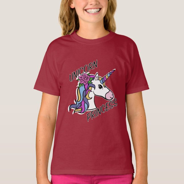 Unicorn Princess Design - T-shirt de base pour fil (Devant)