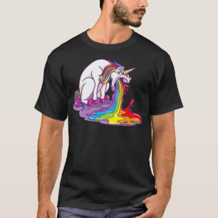 Unicorn Puking Rainbow Pullover