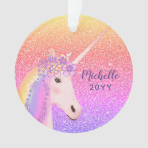 Unicorn Rainbow Parties scintillant Enfants élég