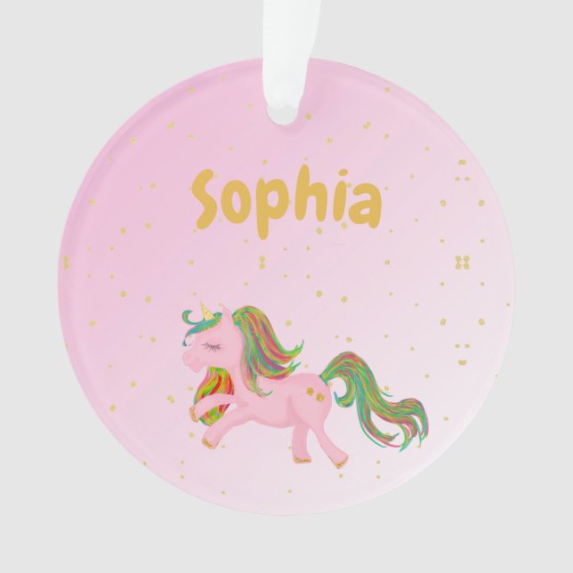 Unicorn Rose Gold Spots Girly mignonne (devant)