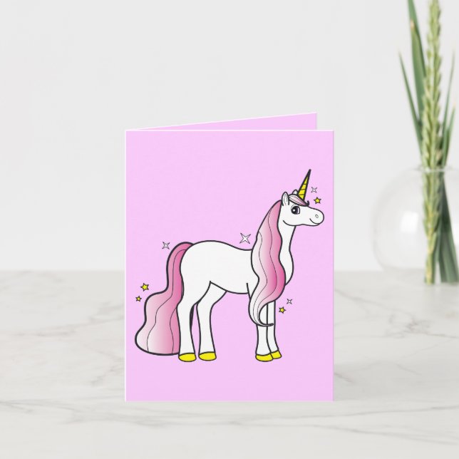 Unicorn rose Mane et queue : Merci Cadeau d'annive (Devant)
