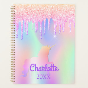 Unicorn rose parties scintillant nom violet