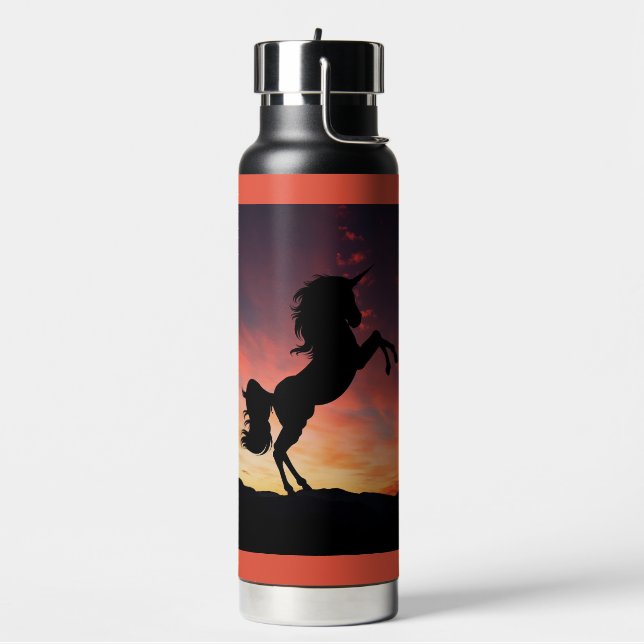 Unicorn Silhouette Bouteille d'eau (Gym)