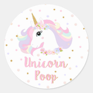 Unicorn Sticker Poop Anniversaire Fête Favoriser l