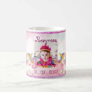 Unicorn Thème 3ème Anniversaire Mug Souvenir