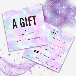 Unicorn Tie Dye Élégant Salon de Beauté Moderne Lo