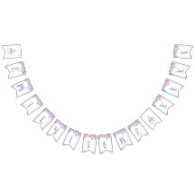 Unicorn Visage Anniversaire Bannière Personnalisée