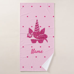 Unicorn Visage rose Parties scintillant fille enfa