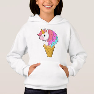 Unicorne avec crème glacée