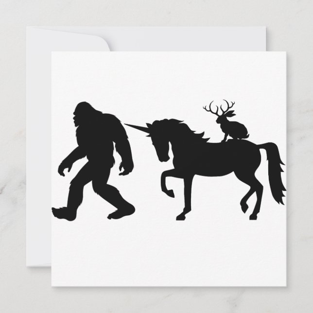 Unicorne, Bigfoot, Jackalope (Devant)