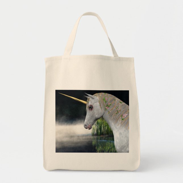 Unicorne Blanche Dans Le Sac fourre-tout Imaginair (Devant)