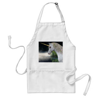 Unicorne Blanche Dans Le Tablier D'Imaginaire Mist