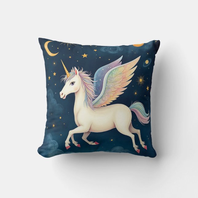 Unicorne céleste Coussin (Recto)
