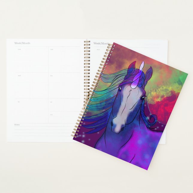 Unicorne cosmique 5 (Devant avec enveloppe)