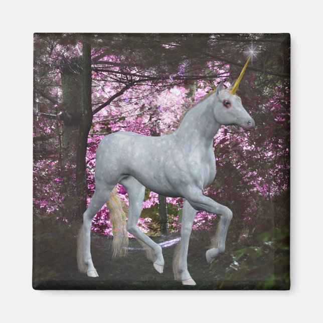 Unicorne Dans Le Magnet Des Imaginaires Forestiers (Devant)