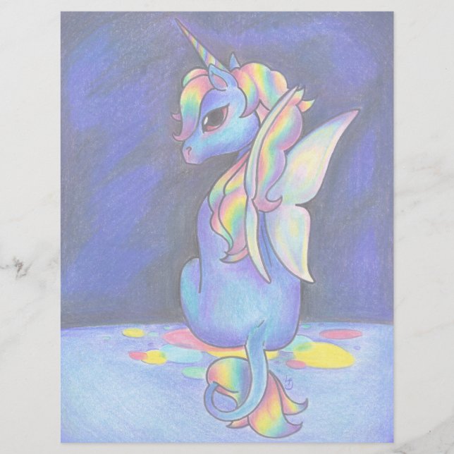 Unicorne de Féerie arc-en-ciel (Devant)