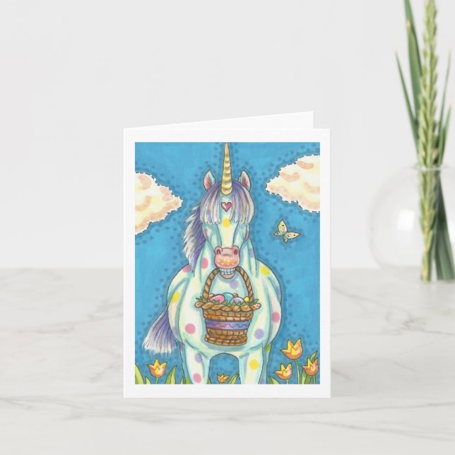 UNICORNE DE PANIER D'OEUFS DE PÂQUES, IMAGINAIRE b (Devant)