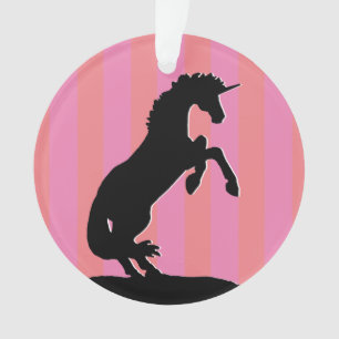 Unicorne d'élevage noir (rayé rose)
