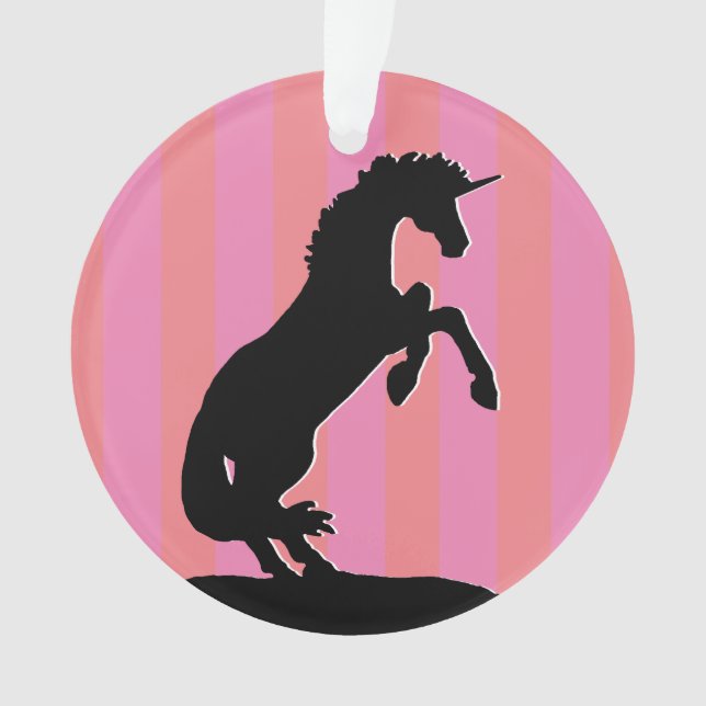 Unicorne d'élevage noir (rayé rose) (devant)