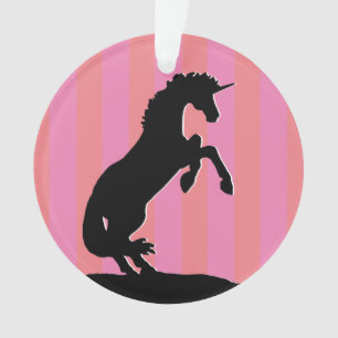 Unicorne d'élevage noir (rayé rose)
