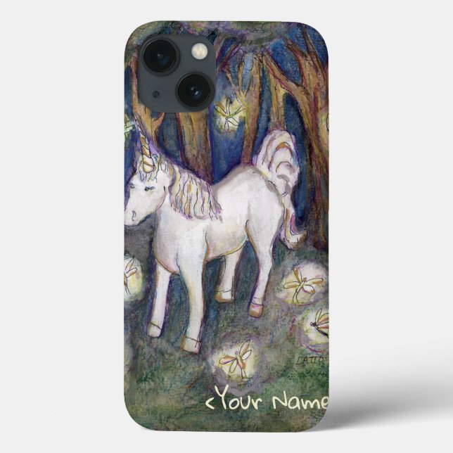 Unicorne et fées Nom personnalisé coque ipad Couve (Verso)
