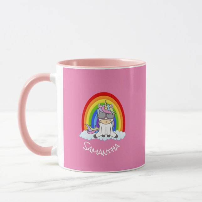 Unicorne Extraordinaire Mug rose (Gauche)