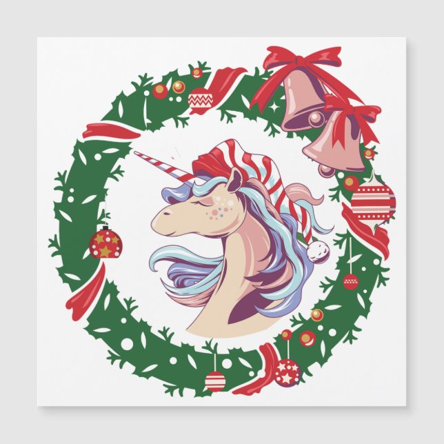Unicorne magique de Noël (Devant)