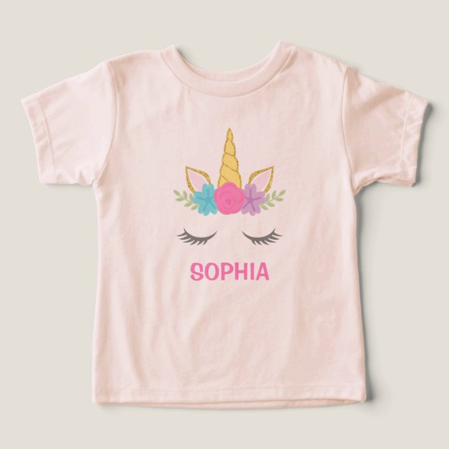 Unicorne magique personnalisée (Design Recto)