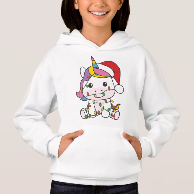 Unicorne Noël Animaux d'hiver de vacances Unicorne (Devant)