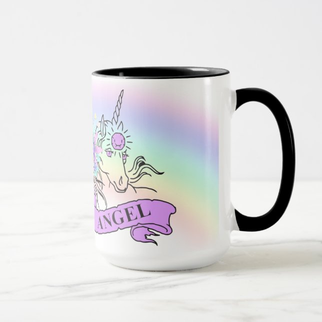 Unicorne** Ringer Mug (Droite)