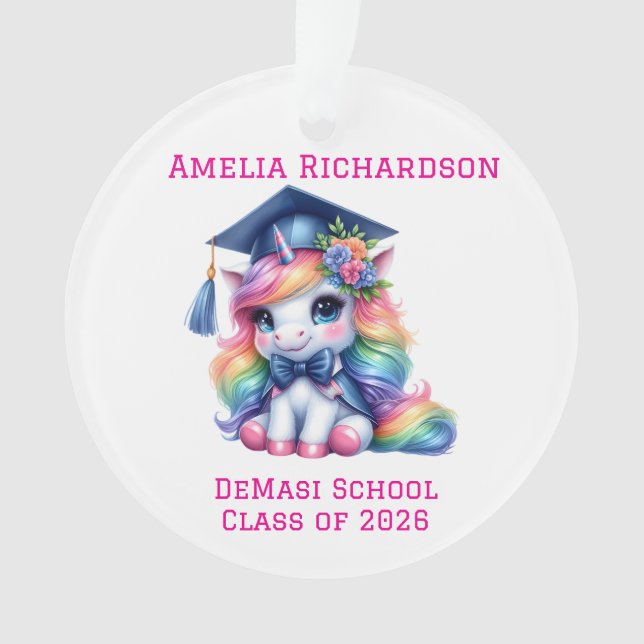 Unicorne rose personnalisée (devant)