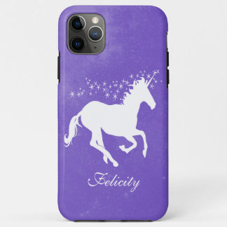 Unicorne violette coque iphone Coque personnalisé