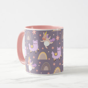 Unicornes Et Llamas Mug