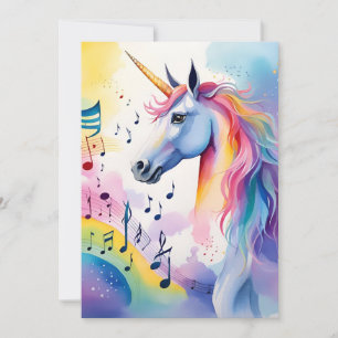Unicornes musicales Merci Cartes