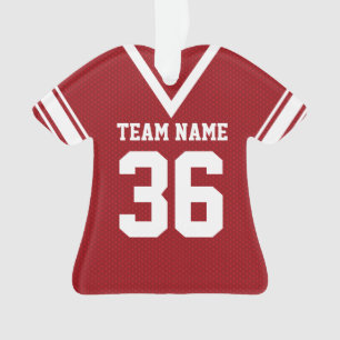 Uniforme de maillot de football rouge avec photo