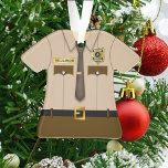 Uniforme de Ranger de parc personnalisé<br><div class="desc">Amusant,  personnalisation ranger de parc uniforme ornement</div>