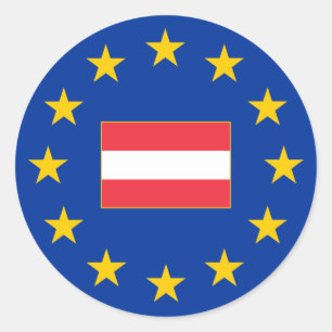 Union européenne Autriche Sticker rond