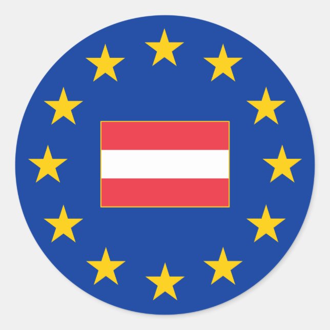 Union européenne Autriche Sticker rond (Devant)