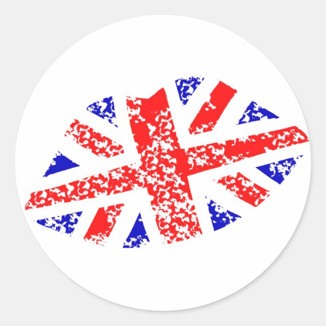 Union Jack British Embrasse Ça ! Autocollants (Devant)